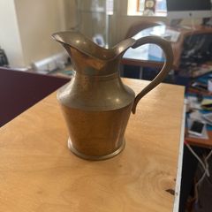 Old Antique Vintage Large Brass Jug