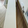 White gloss TV unit with drawers Image 2