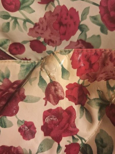 Flower patterned womans raincoat