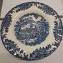 Vintage blue and white soup plates Myott Image 5