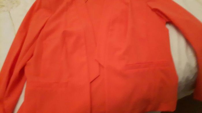 Coral colour blazer