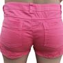 Pink denim shorts Image 2