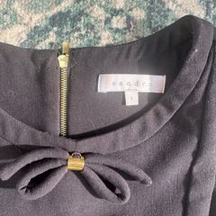 Sandro black mini dress