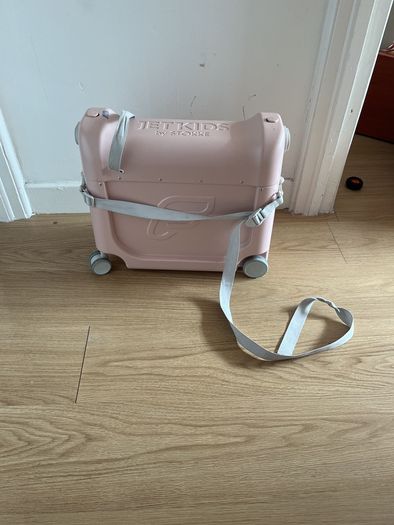 suitcase kids JetKids by Stokke bed box coral pink