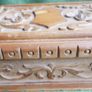 Vintage Personalized secret locking jewelry box . Large wooden puzzle box . Locking watch box Image 9