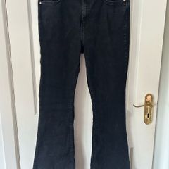 River Island Black Flare Jeans Size 16