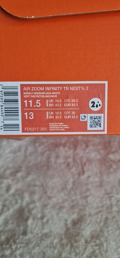 Nike Gents Air Zoom Infinity Tour 2 Shoes Barely Green - White