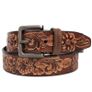Premium Embossed Genuine Leather Belt Stylish Vintage Designer Belt Durable Formal & Casual Waist Belt Image 6