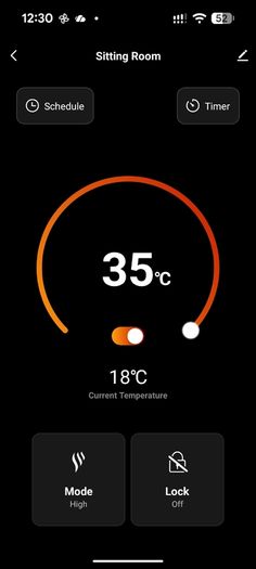 Princess Smart Glass Panel Heater 2000W Black