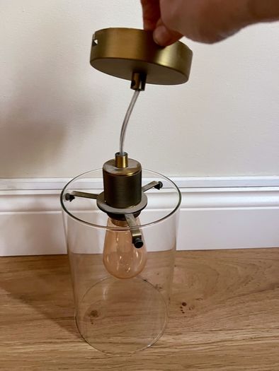 Beautiful brass ceiling lamp