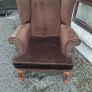 Vintage queen Anne Wing back chairs Image 2