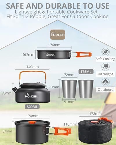 Camping Pots and Pans Set
