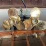 Pair of Vintage Handcrafted Brass Propeller Candle Holders Image 10