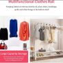 Metal Double Rail Clothes Garment Rack & Shelves NEW Image 4
