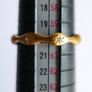 Vintage Sterling Silver 925 - 18KT Gold Plated Laura CZ Ring 2,67g size S Image 5