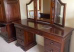 9 Drawer Mahogany Dressing Table Set