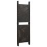 5-Panel Room Divider Poly Rattan Brown 300x200 cm Image 2
