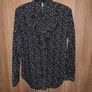 United Colors of Benetton Women's Shirt Black with White Stars Image 2