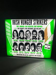 1981 hunger strike light box