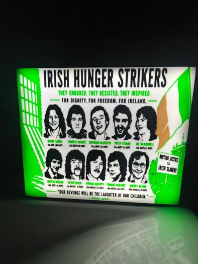 1981 hunger strike light box