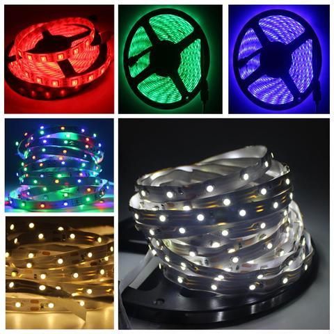 5m 5 Meter SMD 3528 2835 60 LED / m RGB Strip 5M 300 LED DC12V Strip String Flash Flashing Light Ribbon LED