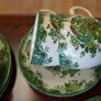 Johnson Bros Bird of Paradise Vintage Green Ironstone Tea Set (18pc, c.1950s) Image 2