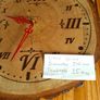 Large Handmade Wooden Wall Clock One of a Kind Image 6