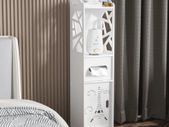 BRAND NEW 4 Tiers Waterproof Bathroom Corner Standing Floor Cabinet Toilet Organizer Storage Rack Shelves Bath Sink Organizer Accessory