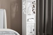 BRAND NEW 4 Tiers Waterproof Bathroom Corner Standing Floor Cabinet Toilet Organizer Storage Rack Shelves Bath Sink Organizer Accessory