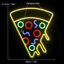 Pizza Neon Light Acrylic Led Sign Food Shape Neon Signs for Wall Image 2