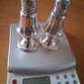 Sterling Silver Salt Pepper Set glass liners Image 6