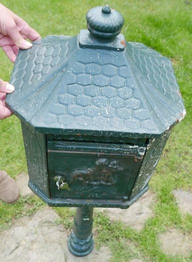 Cast Iron Freestanding Pole Post Box