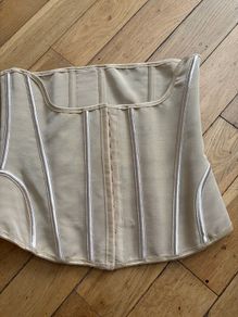 cream corset