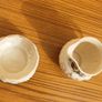 Belleek violets milk /cream jug & lotus sugar bowl Image 2