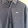Mens Black Hugo Boss Long-Sleeve Shirt Image 6