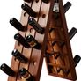 Wine Rack for 36 Bottles 87 x 55 x 39 cm Acacia Wood Freestanding Foldable Cellar Kitchen Living Room Wine Stand Wine Holder Bottle Rack Rustic Image 2