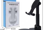 08631 Universal White Adjustable Charging Space Mobile Phone Holder Folding Tablet Stand