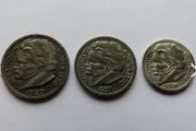 1920 Beethoven Pfennig set original Prussia German Antique coins