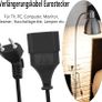 Extension Cable 90 Degree Euro Plug Short, Extension Cable Type C Plug Euro Plug on Type C Euro, 2.5A 250V for TV, Computer, Monitor, Projector, Household Appliances 3M Image 6