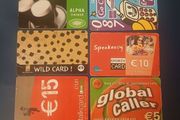 Mixed Irish phonecards
