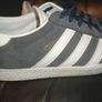 Adidas Gazelle Grey Suede Trainers Image 6