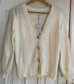 Off white Button Cardigan