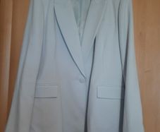 Light Blue Jacket  linen and cotton blend Size UK 12 / EU 40
