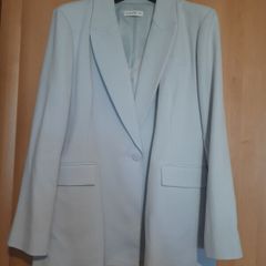 Light Blue Jacket  linen and cotton blend Size UK 12 / EU 40