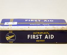 Vintage First Aid Tin Box