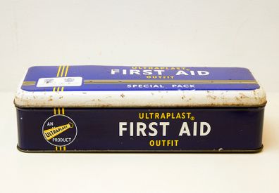 Vintage First Aid Tin Box