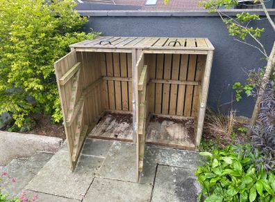 Wheels Bin Storage unit