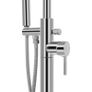 Freestanding Bathtub Faucet Stainless Steel 118.5 cm Image 4
