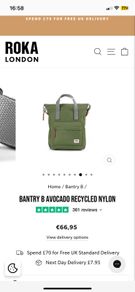 Small Roka backpack (vegan) (new)
