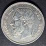 1868 Belgium 5 Francs - Leopold I Silver coin Image 3
